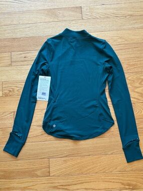 lululemon athletica Deep Teal Long-Sleeve Zip Jacket Size 2